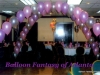  Pink/Silver/Blue Criss-Cross String-of-Pearl Balloon Arches